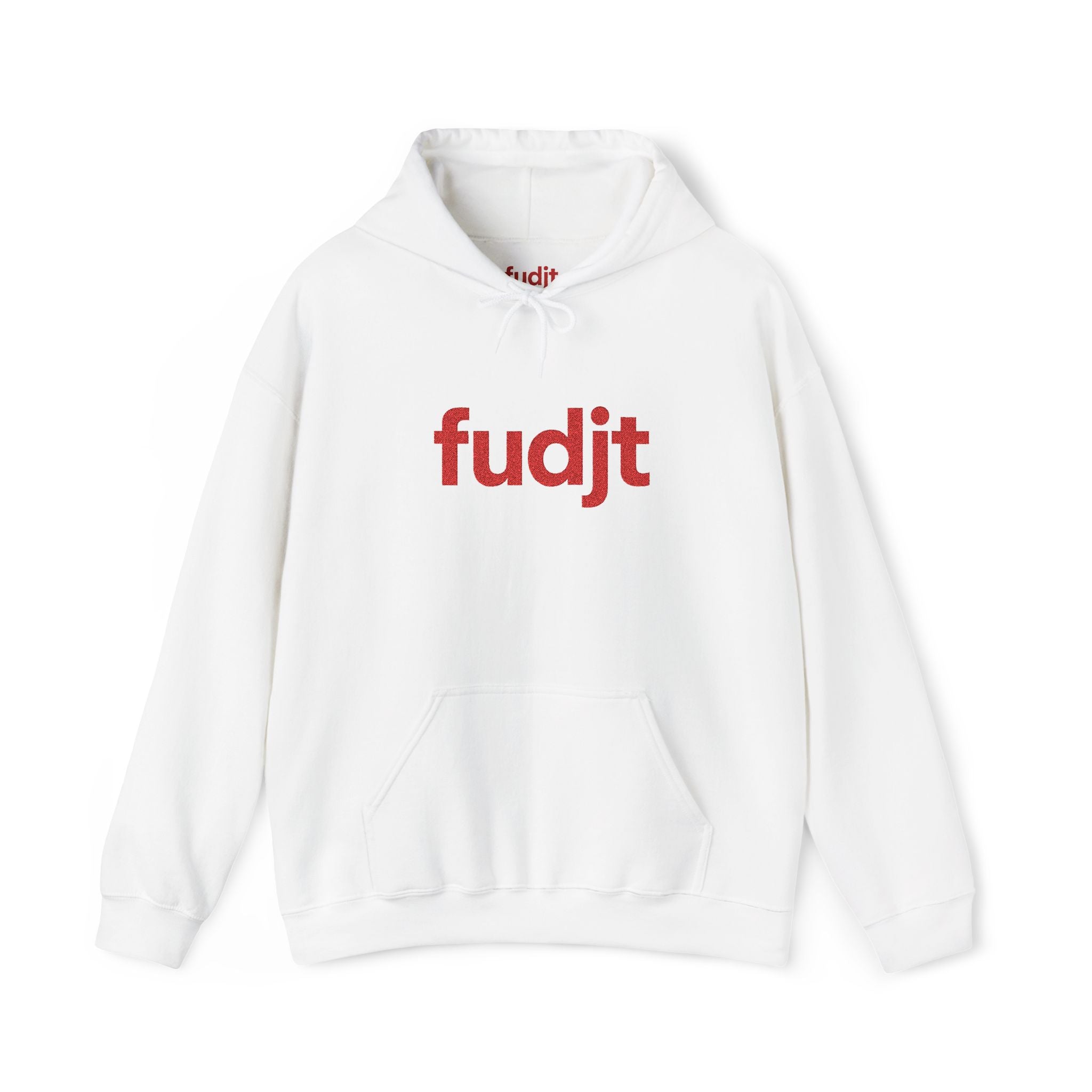 Red fudjt Embroidered Heavy Blend Hooded Sweatshirt | 15 Colors | Stand For Something.