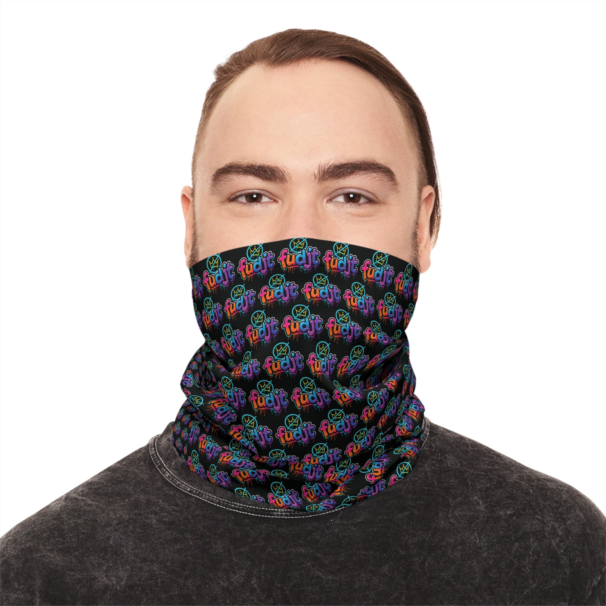 fudjt No Kings Clown Town 1 Neck Gaiter