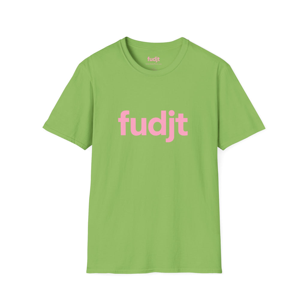 fudjt Everyday Style Pink logo Tee | 15 Colors
