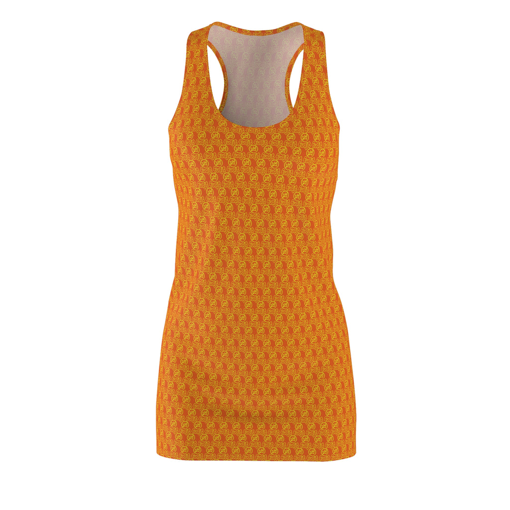 Orange Golden fudjt No Kings 1.25 Chic Racerback Dress