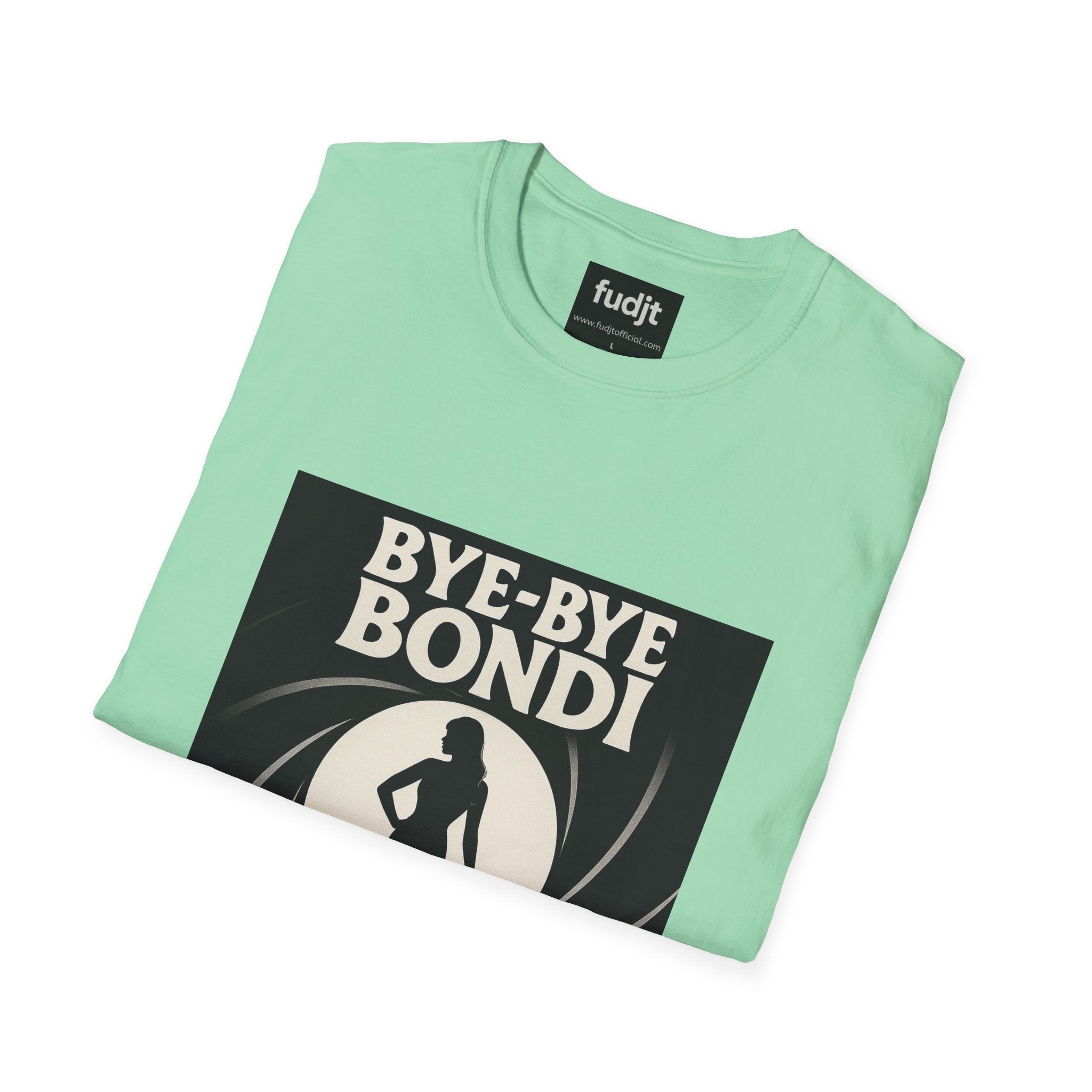Bye-Bye Bondi | Black Smoke Screen Retro fudjt Tee | 15 Colors