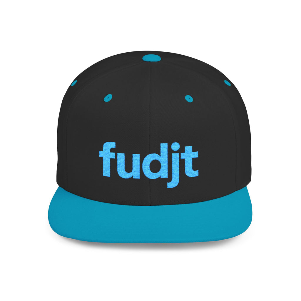 Stylish Flat Bill Snapback Turquoise fudjt Streetwear Logo Cap | 12 Colors