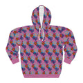 fudjt No Kings Clown Town Hoodie | All Over Light Pink Stagger Lee 5-45