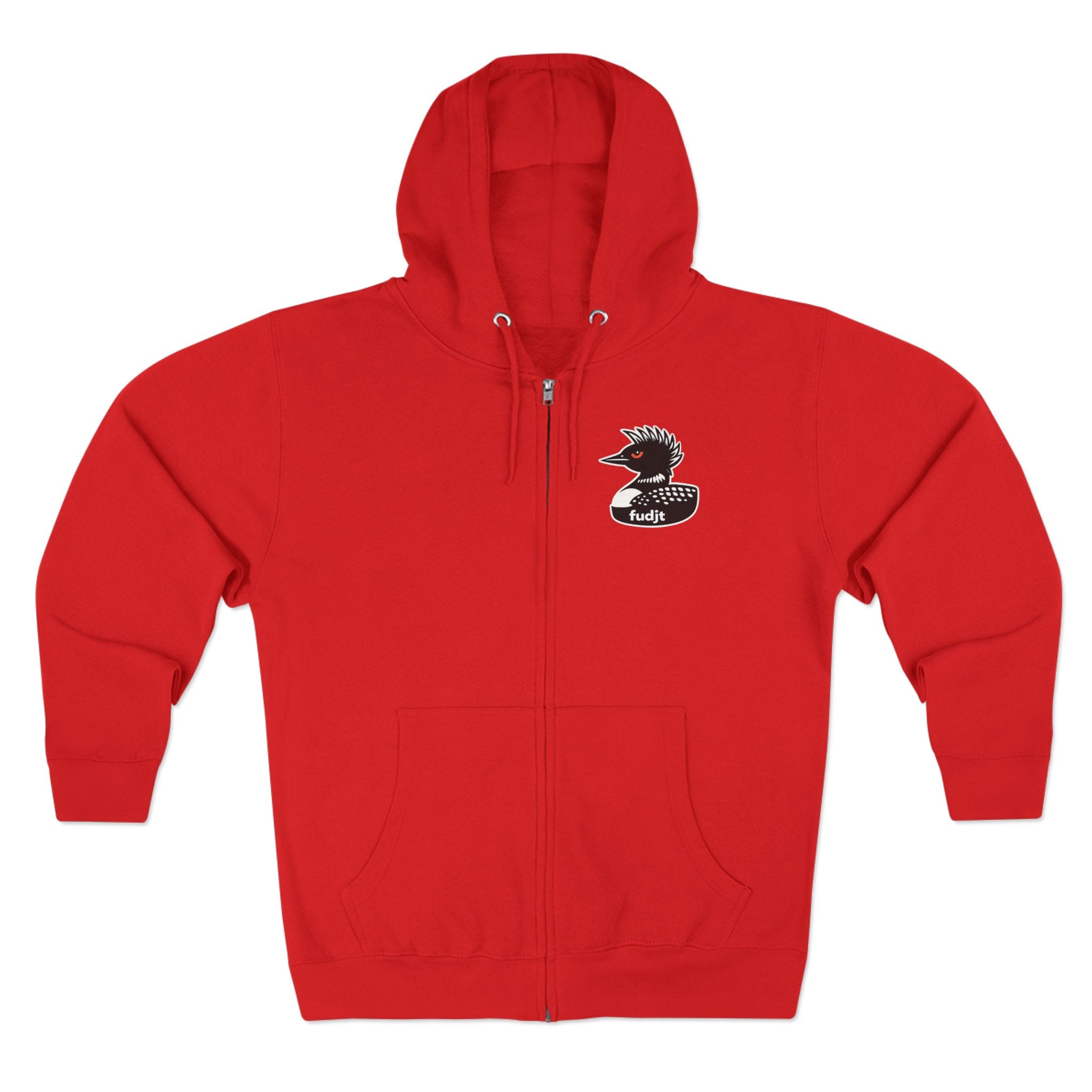fudjt Rebel Loon Decoy Zip Hoodie | Front & Back Graphic | 9 Colors