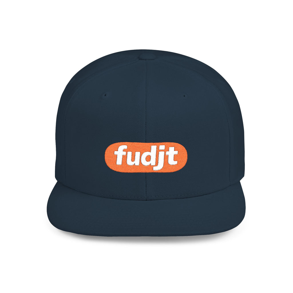 fudjt Flat Bill Snapback Hat | Anti-Supremacy Red Badge Embroidery | 14 Colors