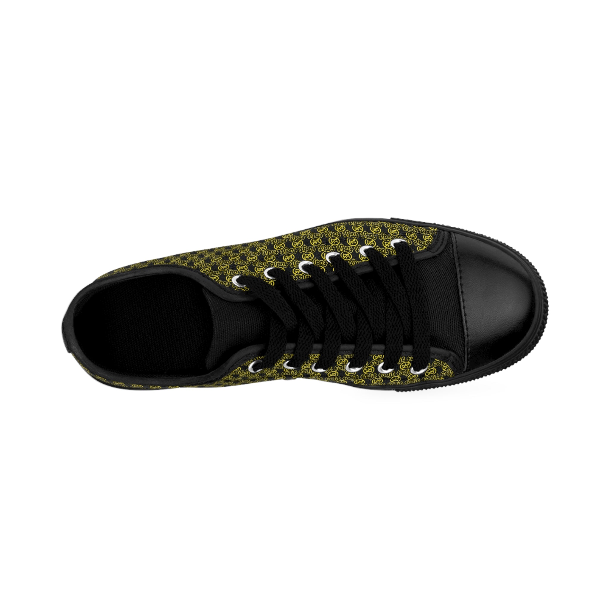 Black Golden fudjt No Kings Street Style Sneakers | Men & Boys All Over .5 Low Top