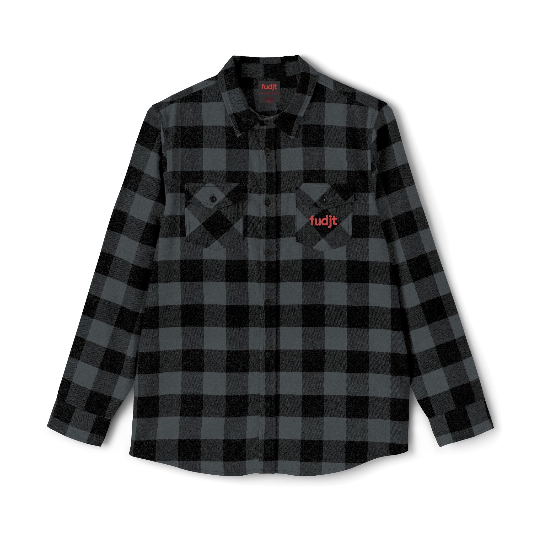 Flannel Shirt | Cozy Red fudjt logo | 4 Colors