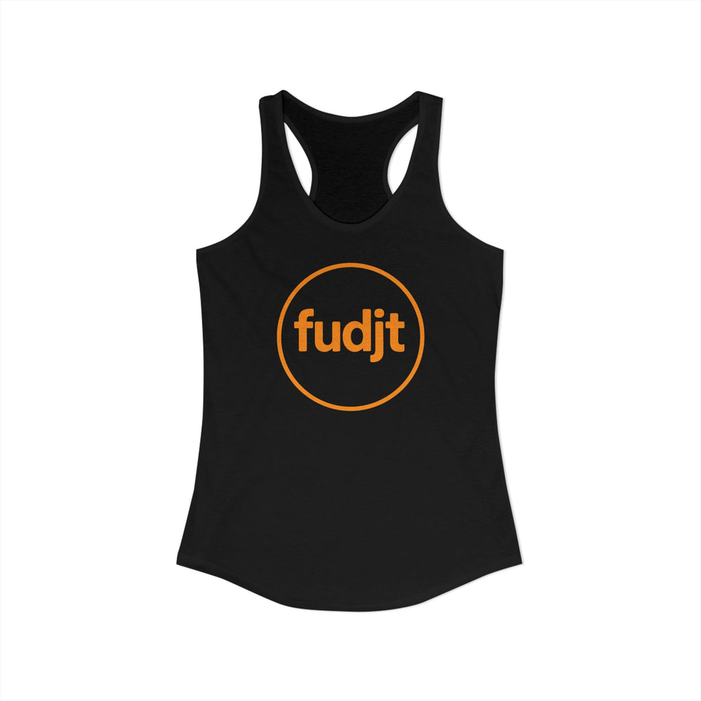 Orange fudjt Circle Women's Racerback Tank, Perfect Relaxed Fit | 5 Colors