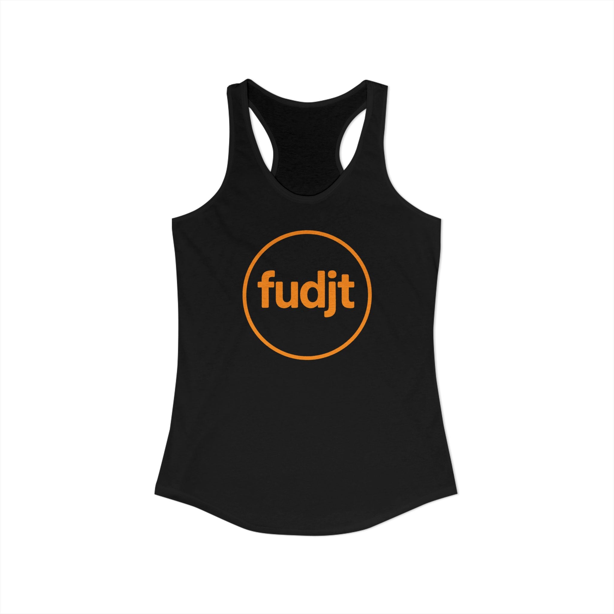 Orange fudjt Circle Women's Racerback Tank, Perfect Relaxed Fit | 5 Colors