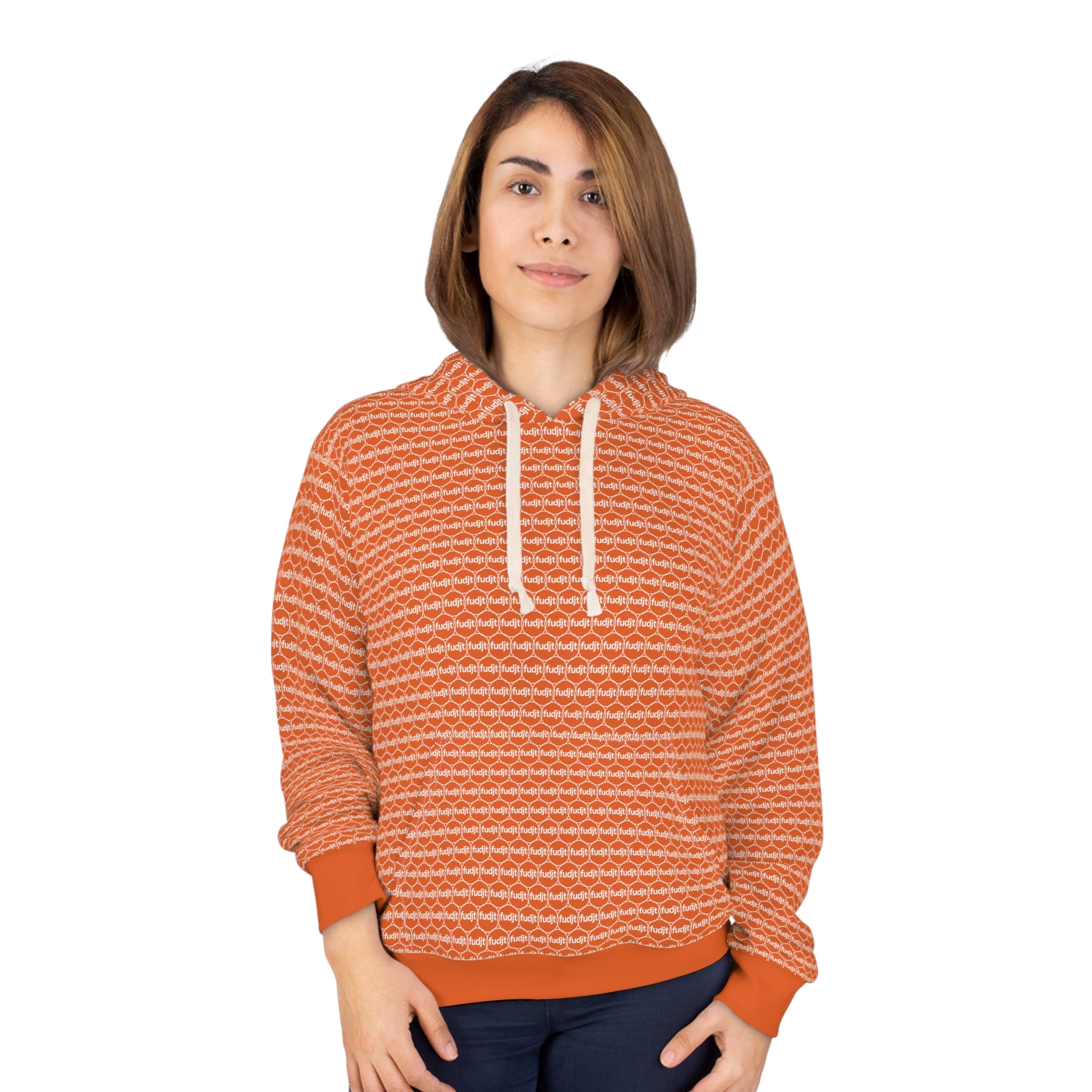 Orange fudjt Unbroken Chain Hoodie | All Over 1.25