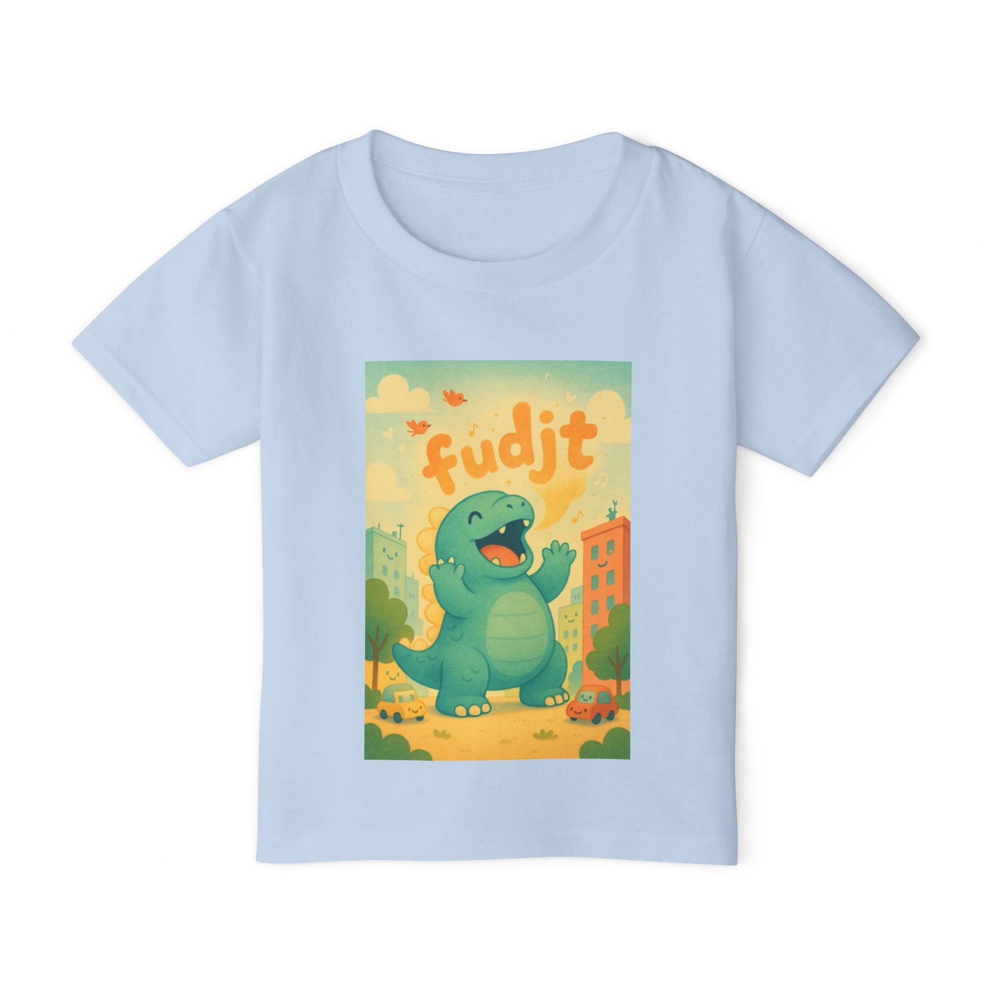 fudjt Toddler Tee with Dino Joy Design | 6 Colors