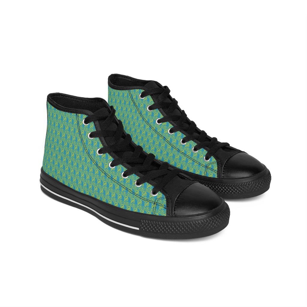 Turquoise Golden fudjt No Kings Street Style Sneakers | Women & Girls .5 High Top
