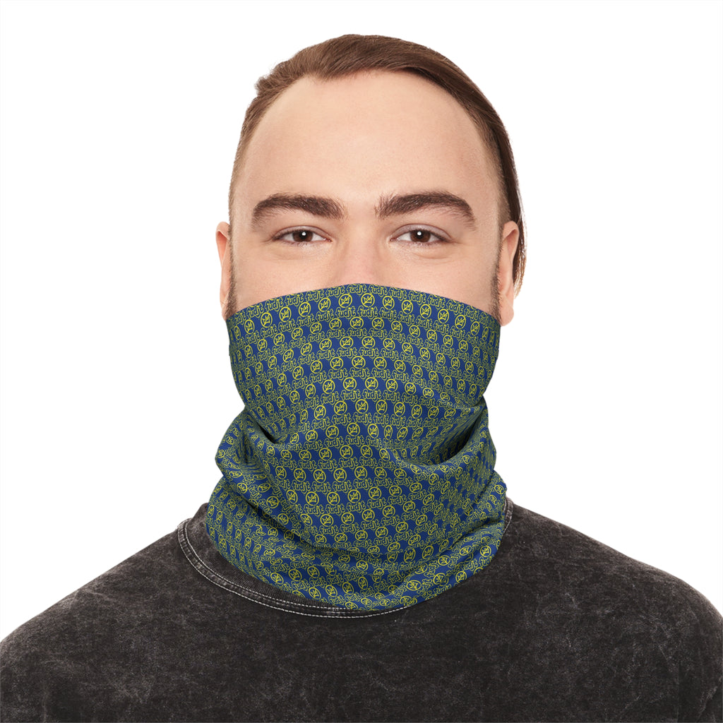 Dark Blue Golden fudjt No Kings .5 Neck Gaiter