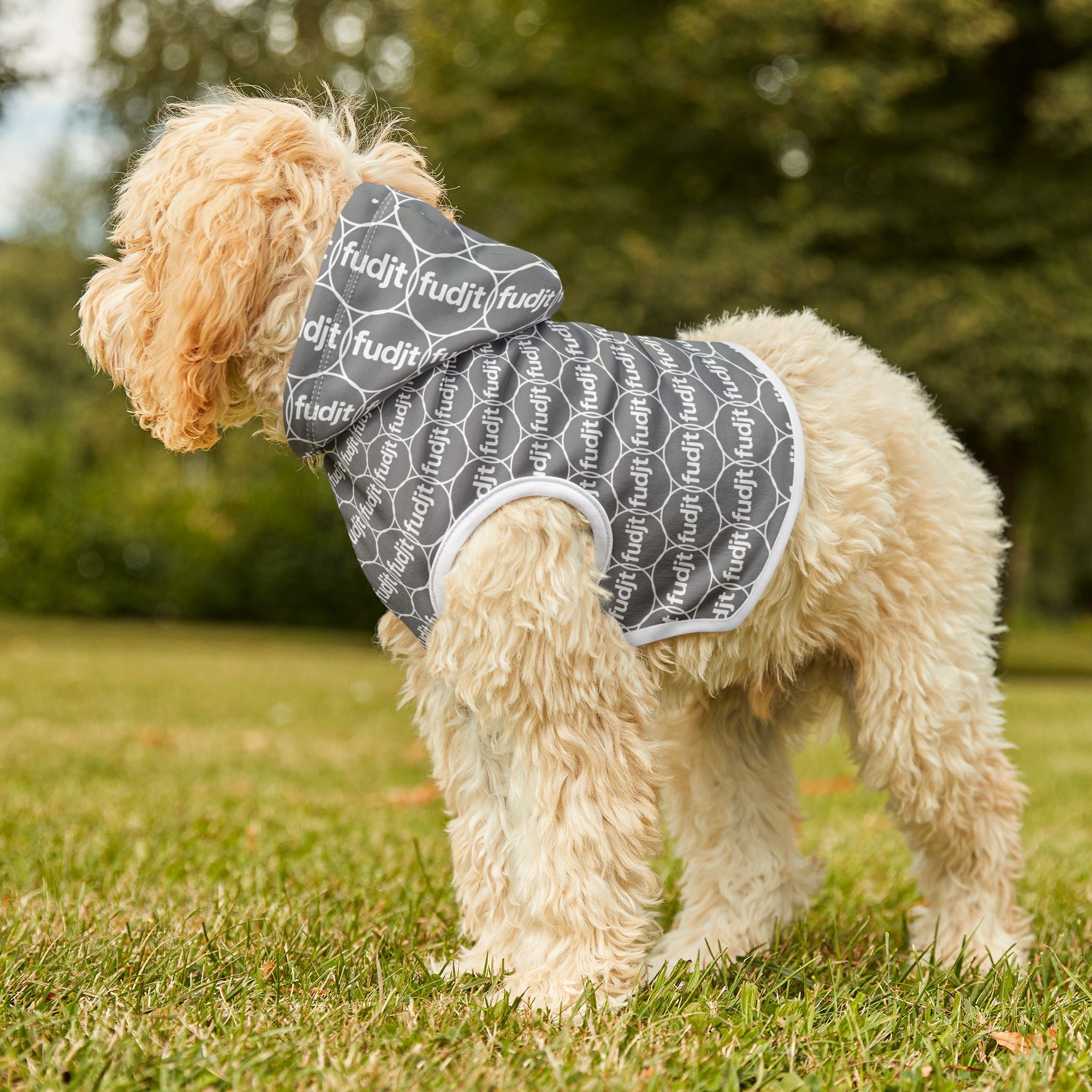 Gray fudjt Pet Hoodie | Unbroken Chain 2.5 | 7 Sizes