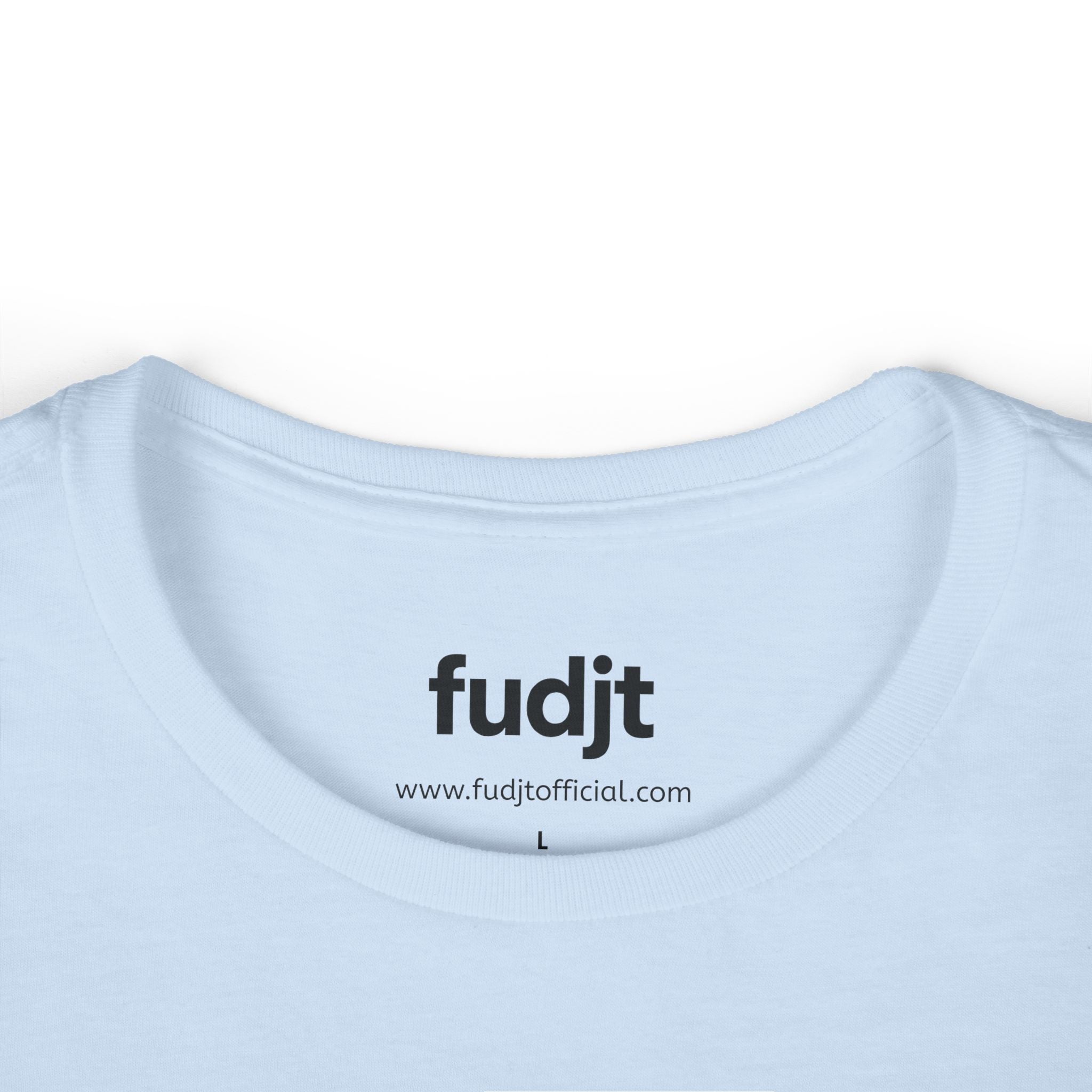 Women's Black fudjt logo Comfy Stylie Tee | 12 Colors