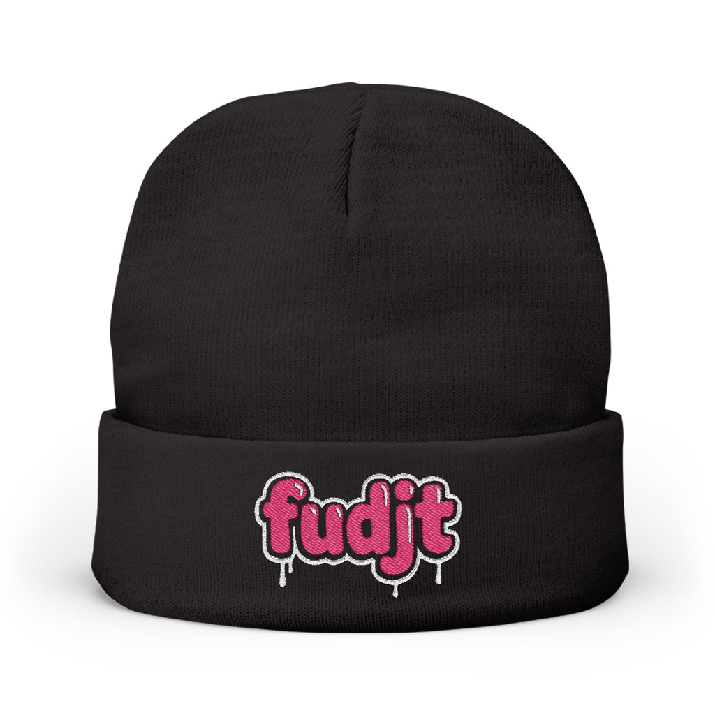 fudjt Knit Beanie | Pink Drip | 5 Colors
