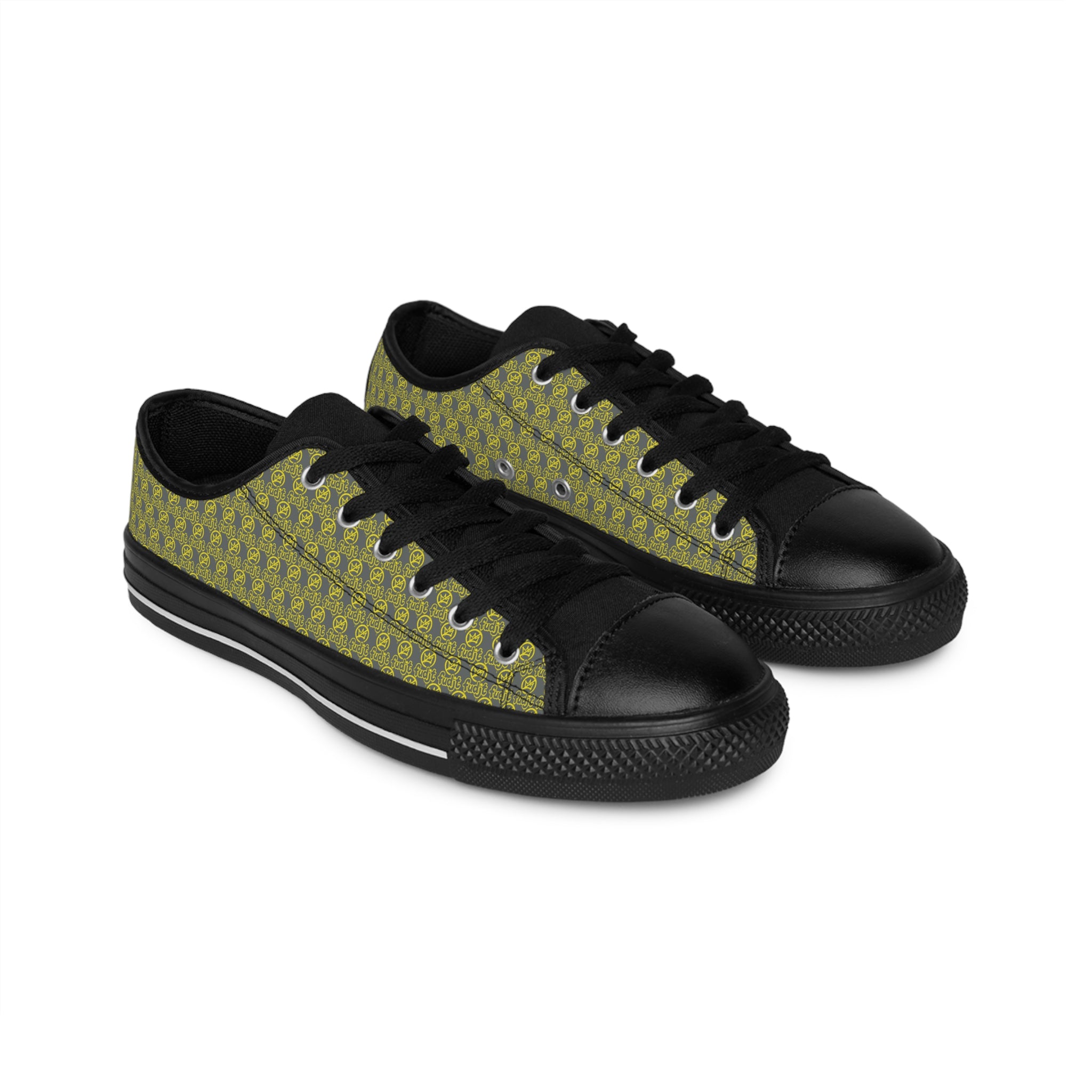 Dark Gray Golden fudjt No Kings Street Style Sneakers | Men & Boys All Over .5 Low Top