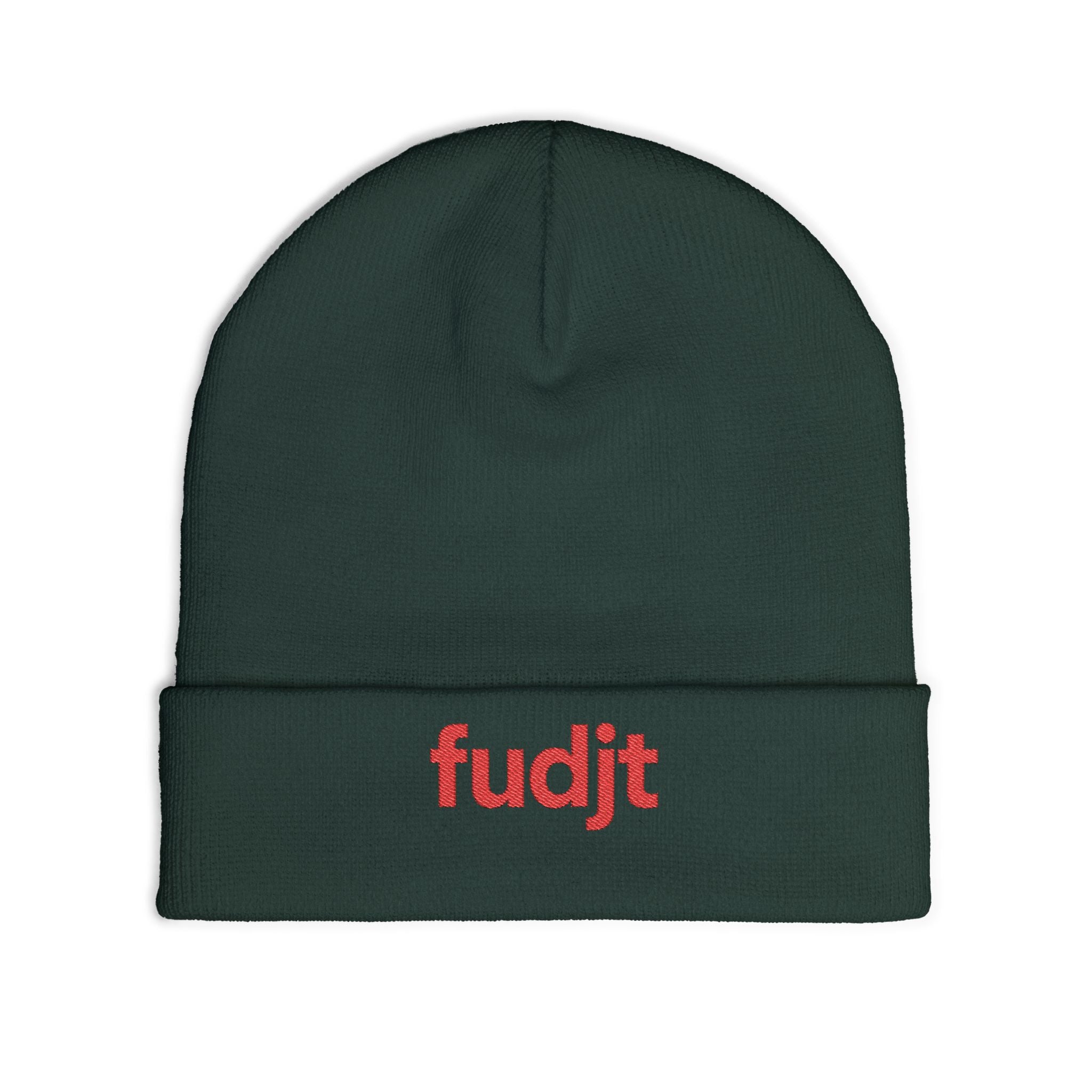 Stylish & Cozy fudjt Knit Beanie | Red Embroidery | 5 Colors