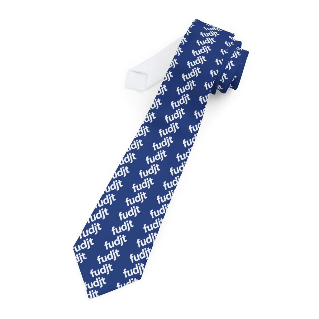 Dark Blue White fudjt 45-50 Fine Necktie