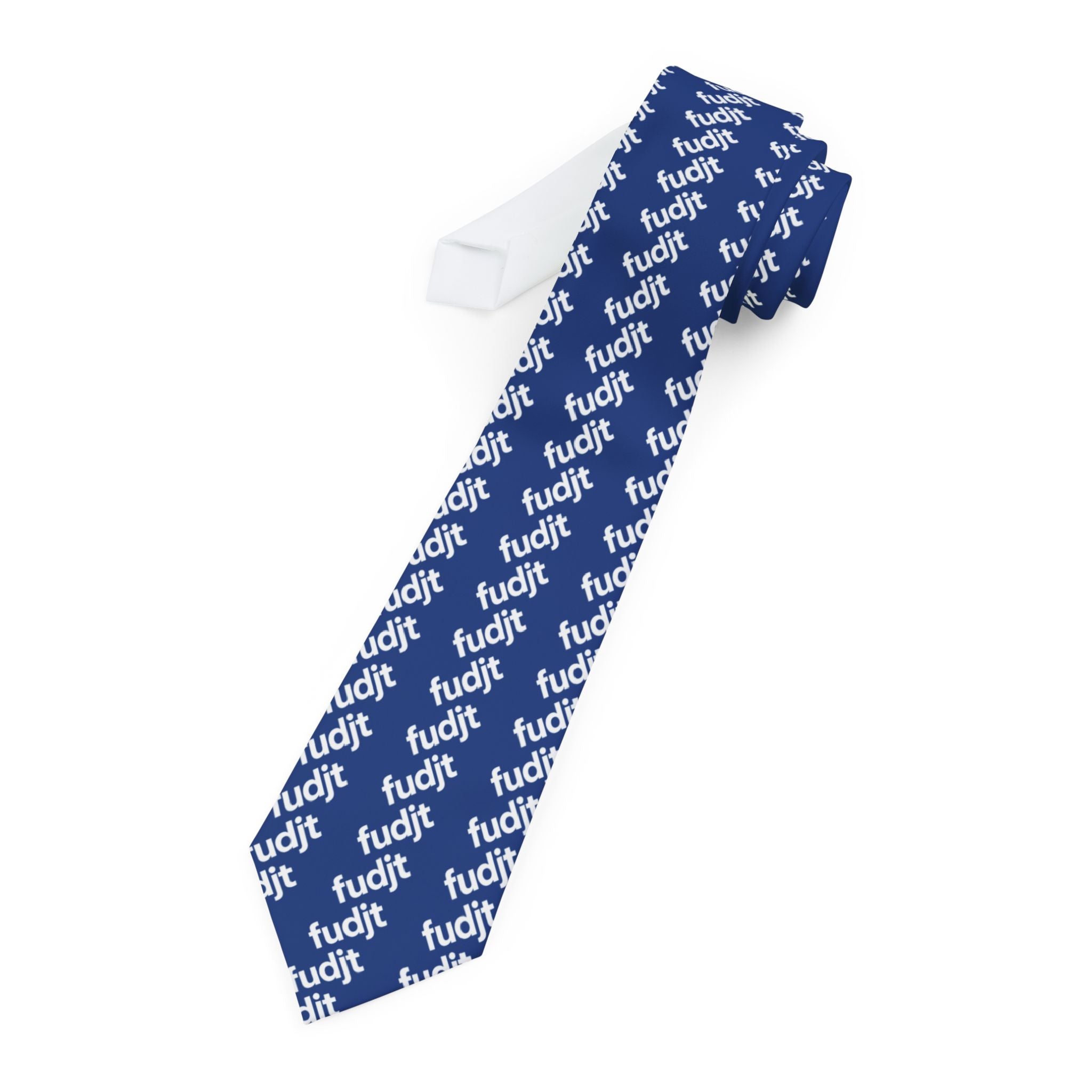 Dark Blue White fudjt 45-50 Fine Necktie