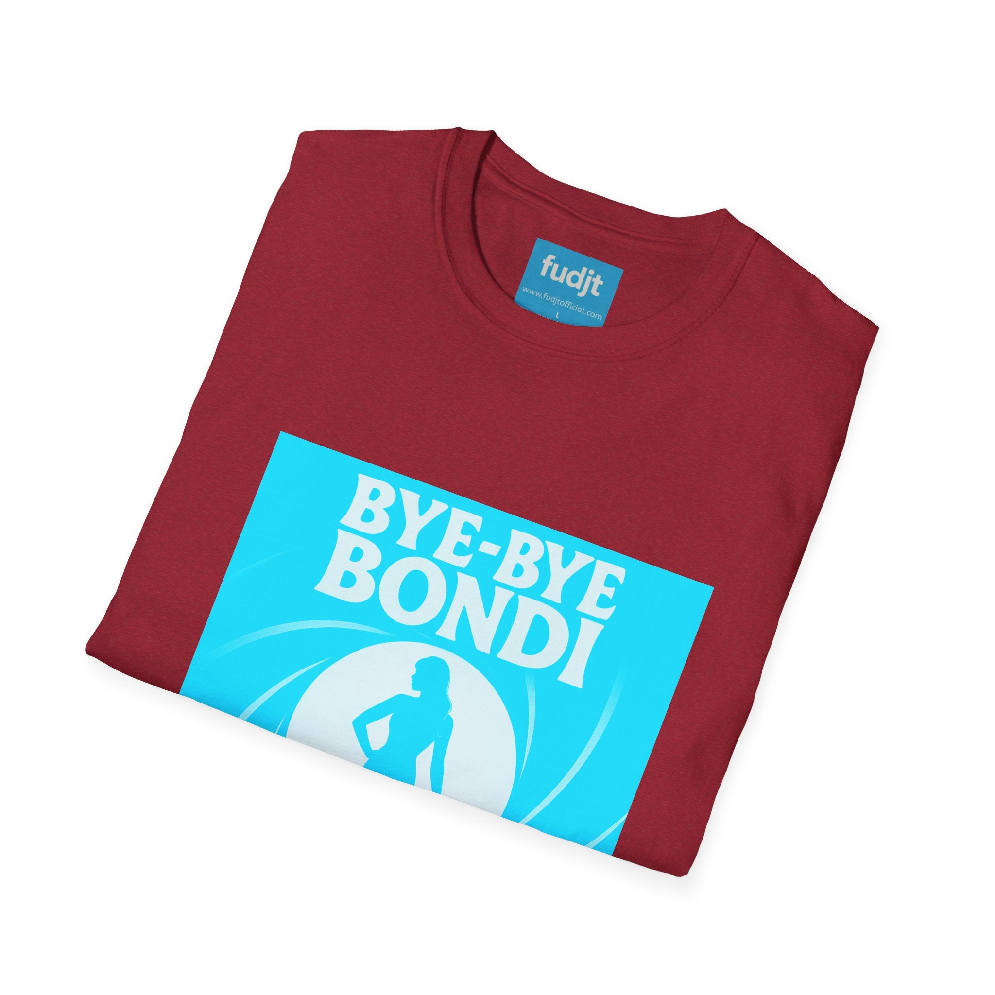 Bye-Bye Bondi | Blue Smoke Screen Retro fudjt Tee | 15 Colors