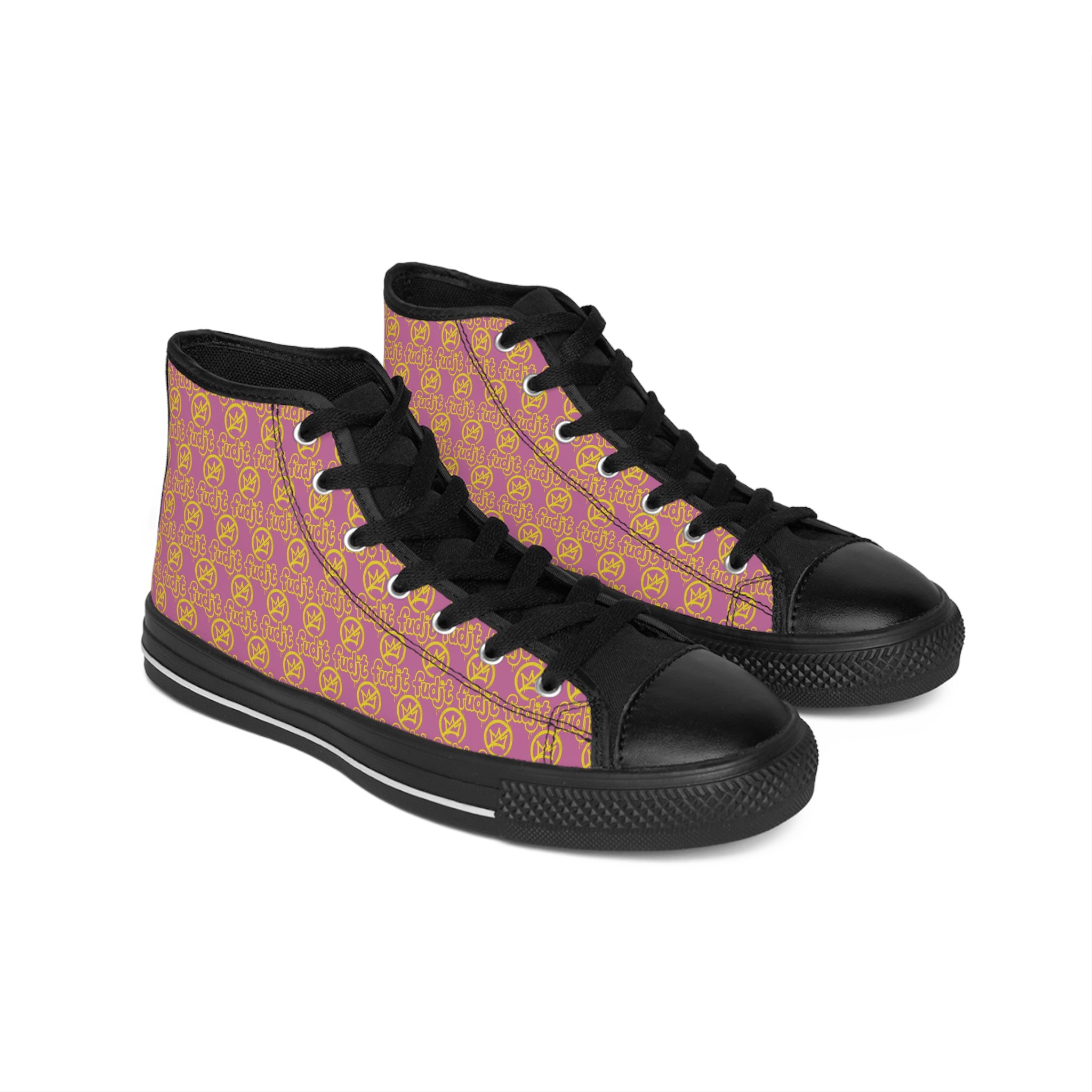 Light Pink Golden fudjt No Kings Street Style Sneakers | Men & Boys 1 High Top