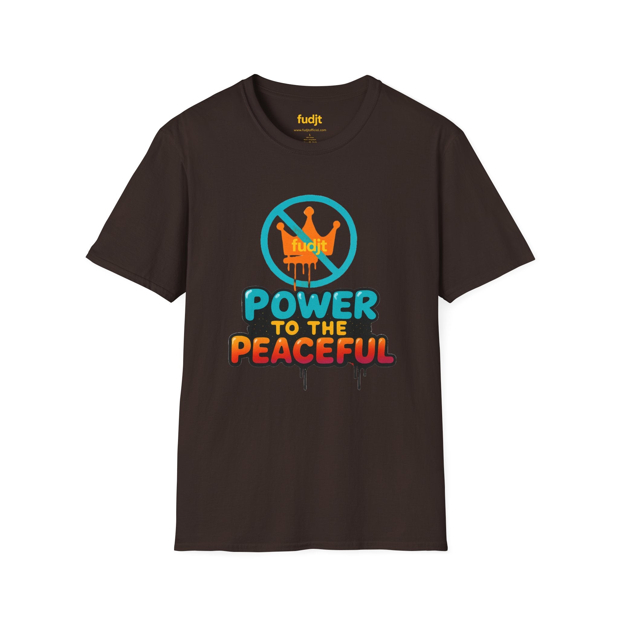 fudjt No Kings Power To The Peaceful Tee | 10 Colors